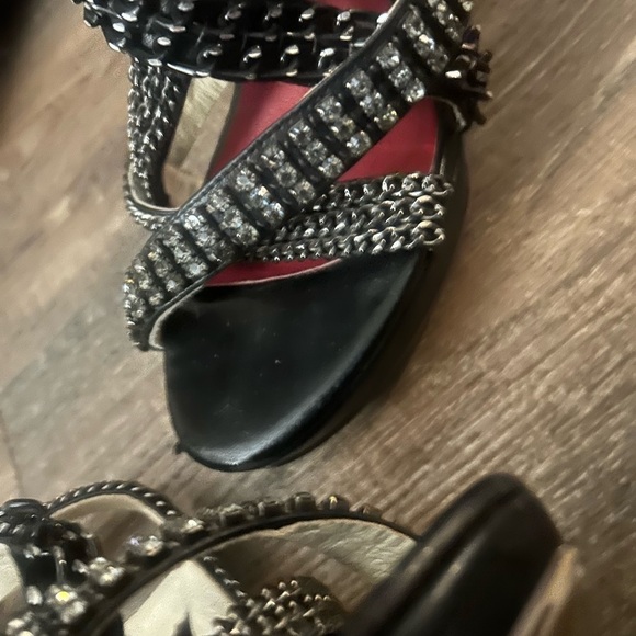 Jeffrey Campbell “Burbs Chain” 8.5 great condition worn twice heels (39 Euro sz) - Picture 4 of 14